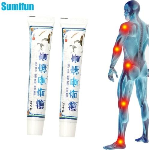 2pcs Analgesic Ointment Arthritis Joint Back Knee Pain Relief Cream Lumbar Orthopedic Herbal Medical Plaster Health Care P1229