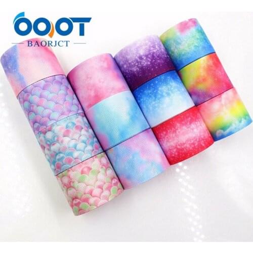 OOOT BAORJCT G-18523-262 38 mm 10 yards multicolour ribbons thermal transfer printing lattice wedding accessories DIY materials