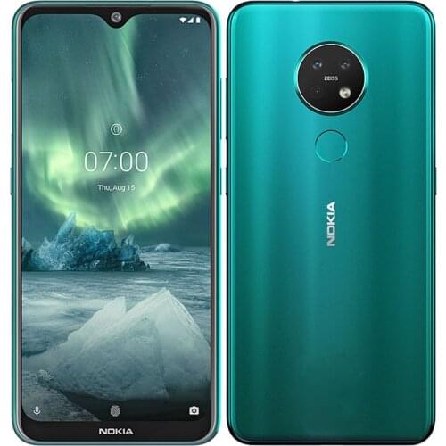 Original Nokia 7.2 Cellphone 6.26inch Screen 3 Rear Camera Fingerprint 4G-LTE 4GB+64GB Dual SIM Unlocked Smart Phone
