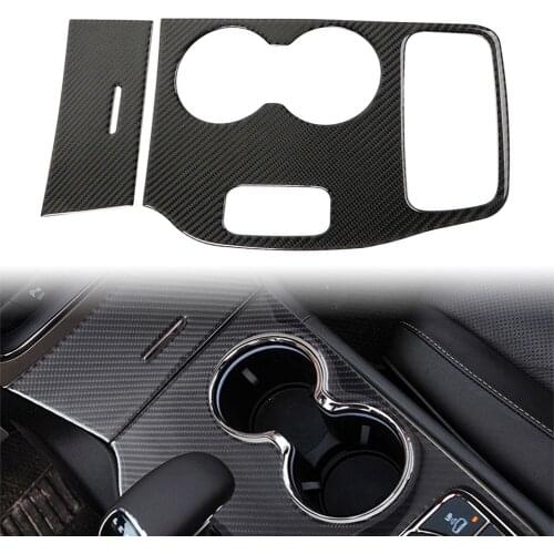Car Dashboard Gear Shift Panel Cover Trim Carbon Fiber Style ABS For Jeep Grand Cherokee 2014 2015