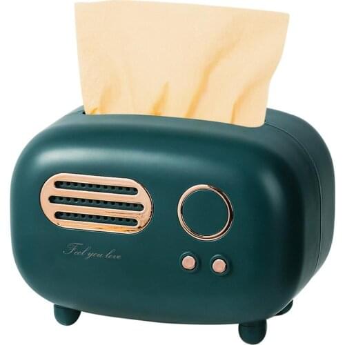 Retro Radio Creative Napkin Drawer Tissue Box Car, Van, Bus, Bar Restaurant Hotel Home Living Room Decoration Ornaments