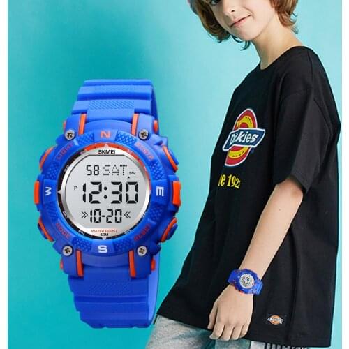 SKMEI 1613 Fashion Sport Digital Watch Children Military Watches Countdown Double Time Shock Resistant Clock Reloj Hombre