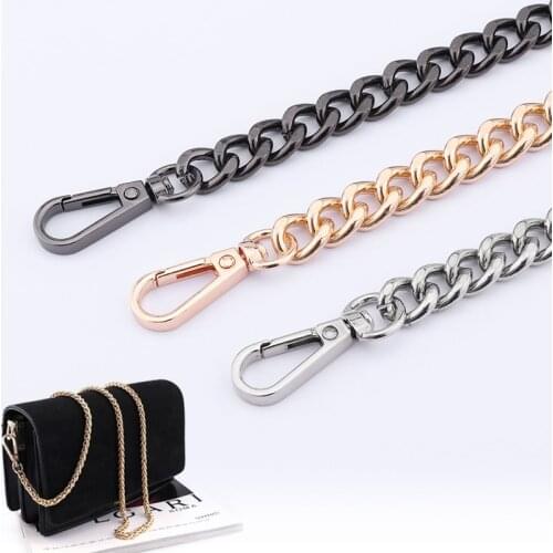 100cm-120cm length Handbag shoulder Metal Purse Chain Strap purse bag belt replace Shoulder Bag Strap Accessories Chain Article