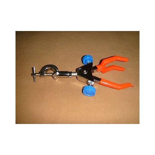 Three Prong Multiple Direction Buret Clamp,dual Adjustable,0~60mm Range