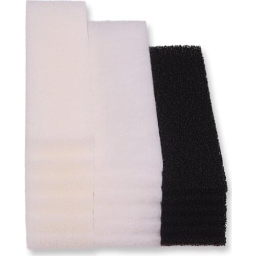 AUTUMNGREAT Set Compatible Filter Pads for Fluval U4 Filter (6x Foam, 6x Carbon filter, 6x polyester filter pad)