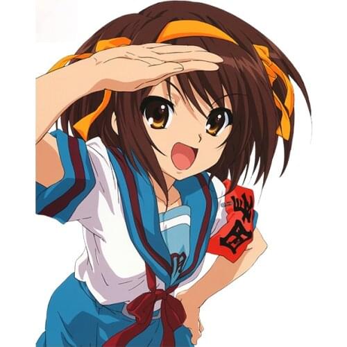Personality Suzumiya Haruhi Vinyl Car Stickers Surfboard Windshield Decal Scratch-Proof VAN Car Door Protector Apply To Car Door