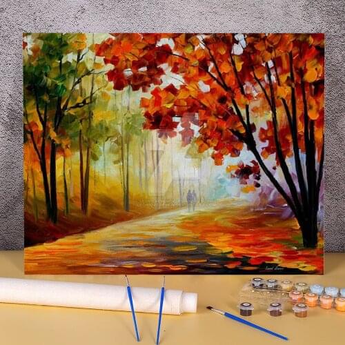 Inside The Morning Fog DIY Paint By Numbers Package Acrylic Paints 50*70 Painting On Canvas New Design For Kids For Handiwork