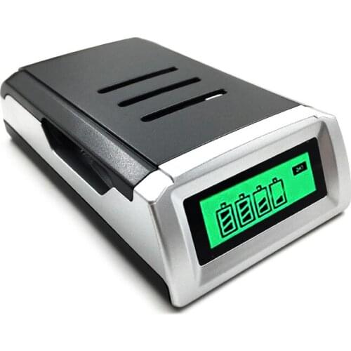 Rechargeable AA Battery Charger Carbon Alkaline Battery Charger W Display for Tamiya Mini 4WD Racing Car Model