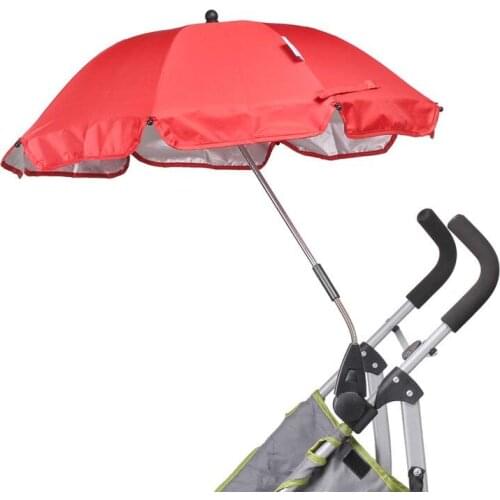Deaf child stroller umbrella free bending baby stroller umbrella parasol fixture child umbrella UV protection