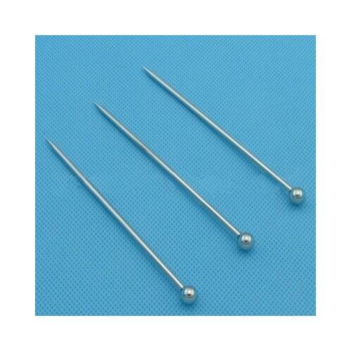 100pcs/lot silver Stainless steel cocktail wine needle sign Pick Multi functional fruit toothpick fork Bar bartending tool