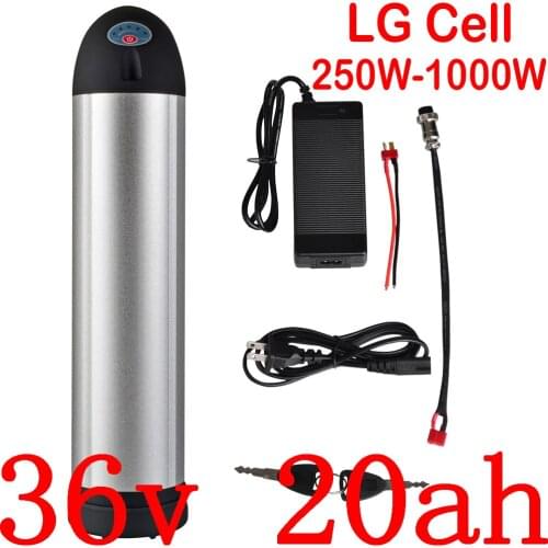 36V Battery 36V 20AH Electric Bicycle Battery 36V 17AH 14AH 10AH lithium Battery use LG cell fit 35V 250W 500W 1000W Ebike motor