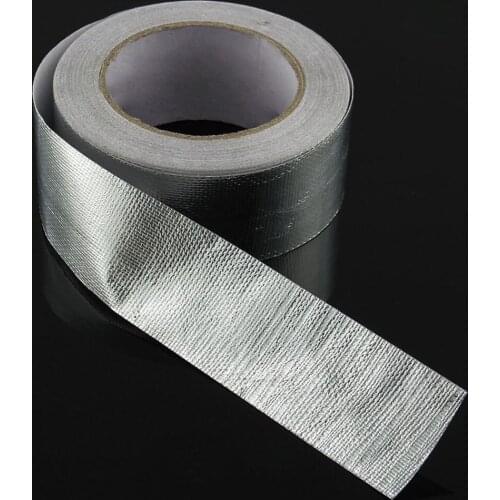 Aluminum Foil Heat Shield Self Tape Heat Tape Roll Silver for Pipe Repairing