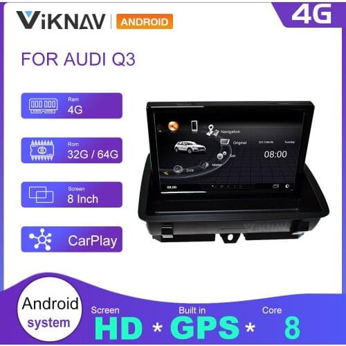 Android Car GPS Navigation Radio for Audi Q3 2011 2012 2013 2014 2015 2016-2018 Stereo Receiver Tape Recorder Multimedia Player