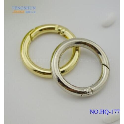 Free shipping (10 PCS/lot) luggage hardware accessories alloy 1 inch spring coil lady handbags hardware accessories bag buckles