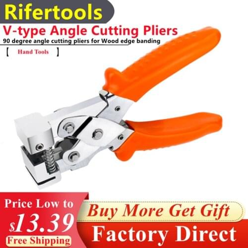 FreeShipping New Woodworking V-type Crimping Tongs 90 Degree Angle Cutting Pliers For Wood Edge Banding Reinforced Seaming Plier