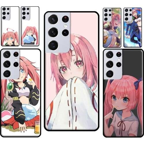 Milim Nava Rimuru Phone Case For Samsung Galaxy S21 S20 FE Note 10 S8 S9 S10 Plus Note 20 Ultra Back Cover