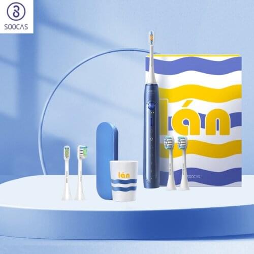 SOOCAS X5 Electric Toothbrush Rechargeable Smart Sonic Toothbrush Automatic Ultrasonic Tooth Brush Teeth Cleaning 12 modes IPX7