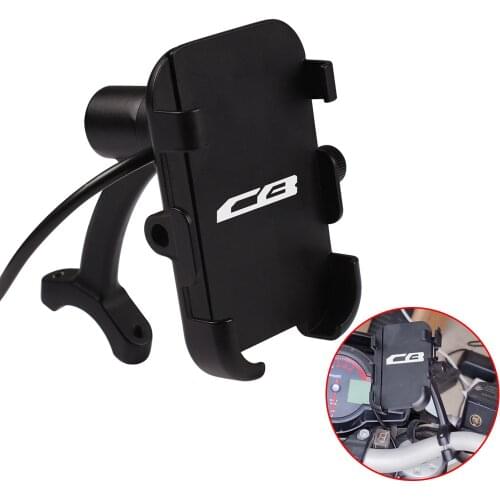 Logo Motorcycle Phone Mount Unbreakable Handlebar Holder Fit Smartphone For Honda CB1000R CB1300 CB 500 F/X 600F CB 1000 R 1300