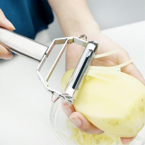 Multifunction Vegetable Peeler Fruit Grater Carrots Celery Potatoes Cutter Stainless Steel Strips Tool Vegetable Grater