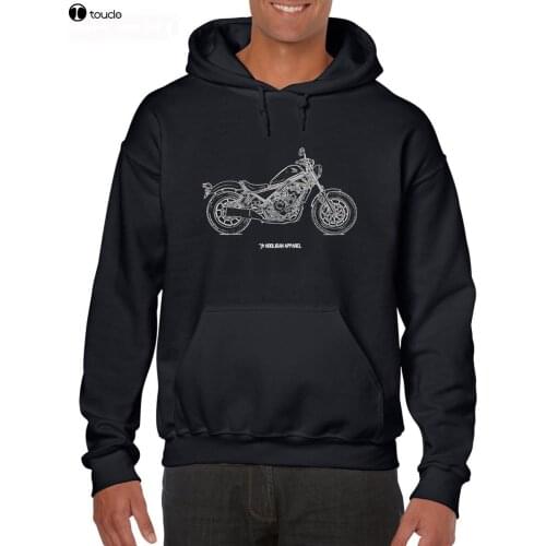 2019 New Fashion Slim Fit Tops Japanese Motorcycle Fans Rebel 500 2017 Inspired Motorcycle Mans hoodies