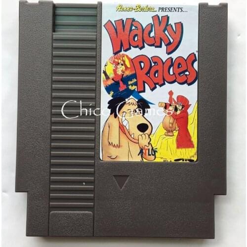 Wacky Racer 72 Pins Game Card For 8 Bit Game Player
