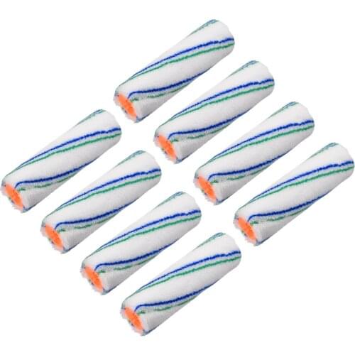 Uxcell Paint Roller Cover 9 Inch Polyester Brush for Wall Doors Edging Line Striping on small Areas Painting Treatment 8pcs