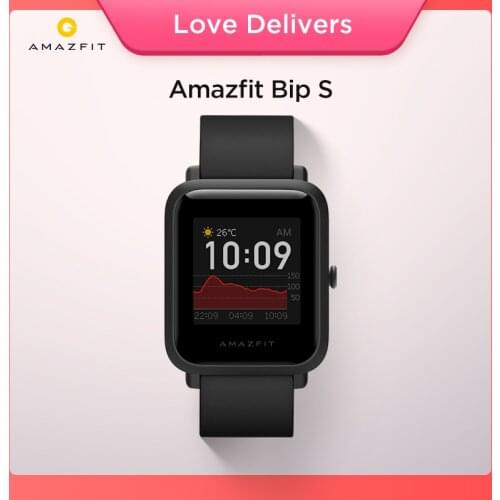 In Stock 2020 Global Amazfit Bip S Smartwatch 5ATM waterproof built in GPS GLONASS Bluetooth Smart Watch for Android iOS Phone