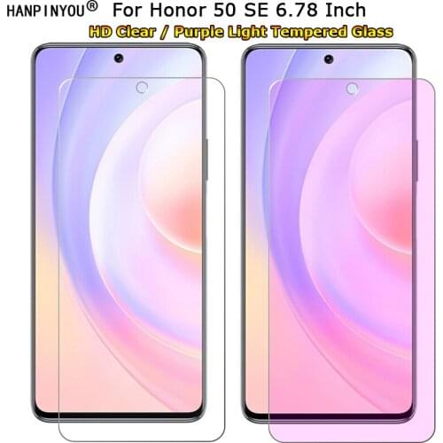 For Huawei Honor 50 SE 6.78" Clear / Anti blue Purple Light Ray Eye Care Tempered Glass 9H Premium Screen Protector Film