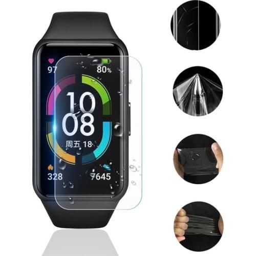 HD 3 6 10 12 PCS TPU Soft Film For Huawei Honor Band 6 Screen Protector On Honor Band6 Full Curved Portective Films Not Glass