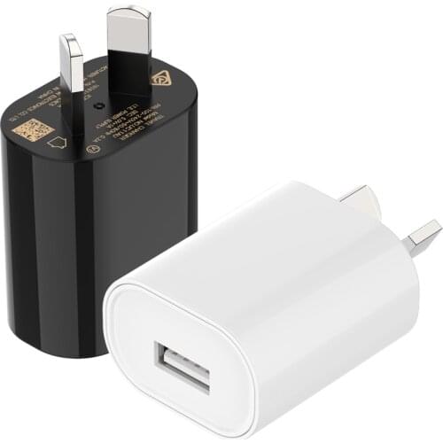 Factory Original Cell Phone Accessories OEM Mini Portable USB Wall Charger Safe AU Plug Universal 5V 1A USB Power Adapter 500pcs