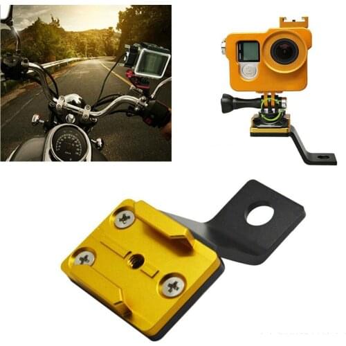 Motorcycle Parts CNC Aluminum Alloy Rearview Mirror Bracket Moto Mount Base Frame 5 Color Rearview Mirror Bracket Hold Camera