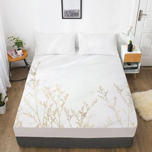 1PC Fitted Sheets Mattress Cover With Elastic Band 3D Bedsheet Linens 135x200 160x200 Bed Sheet Customize any size design