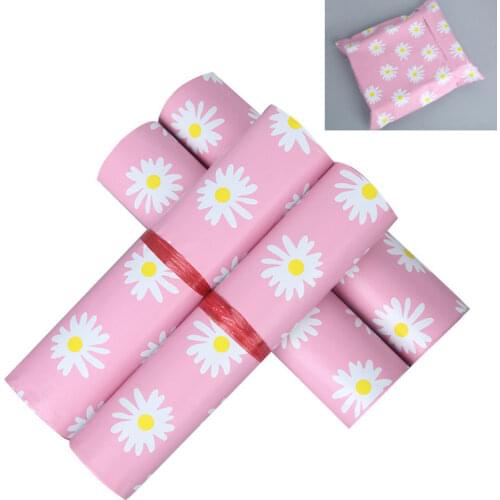 100Pcs Pink Courier Mailer Bags Packaging Poly Package Plastic Self-Adhesive Mailing Express Bag Envelope Postal Pouch Mailing