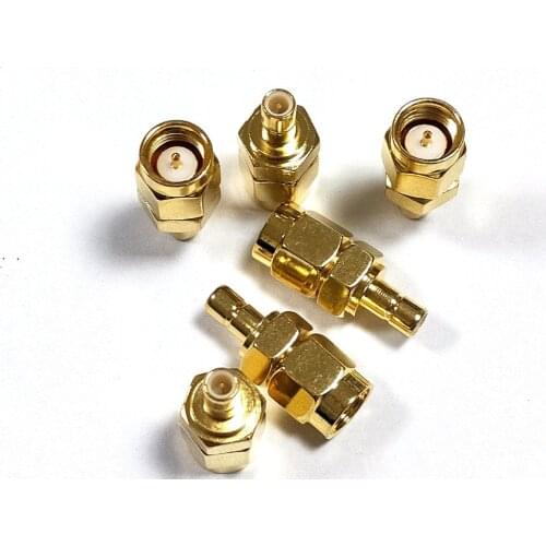 50pcs SMA male plug to SMB male straight RF connector New
