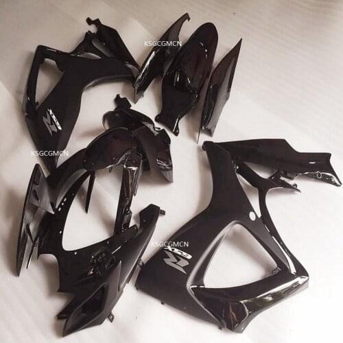 ABS Fairing kits for GSX-R600 GSX-R750 k6 06 07 for SUZUKI GSX-R750 GSX-R600 2006 2007 Fairings K6 06-07 all black