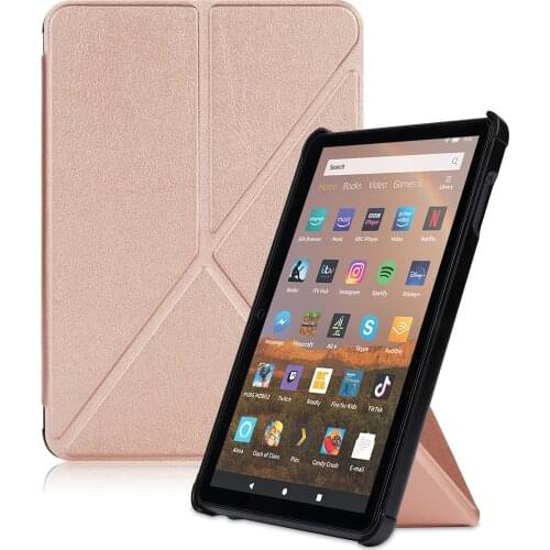Smart Case for Fire HD 8 Plus 2020 Anti-shock Folio Flip Funda Kick stand Tablet Shell Cover for New Fire HD 8 2020