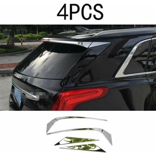 For Cadillac XT5 2016-2020 Car Accessories ABS Chrome Rear Spoiler Wing Lid Cover Trim 4Pcs/Set