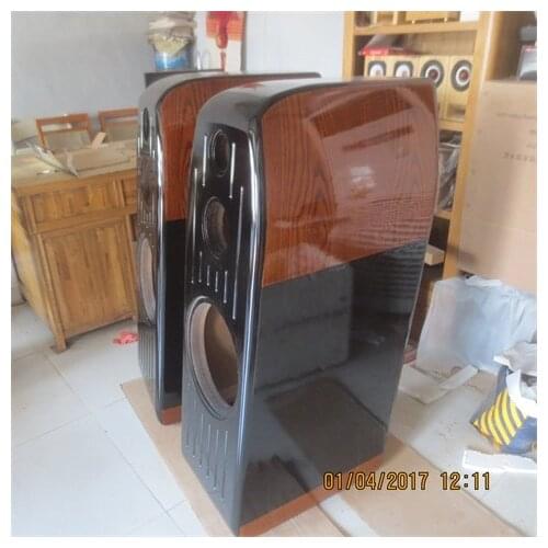 Double 8-inch bass floor box made of Aosong board Solid wood veneer Solid wood speaker Empty box