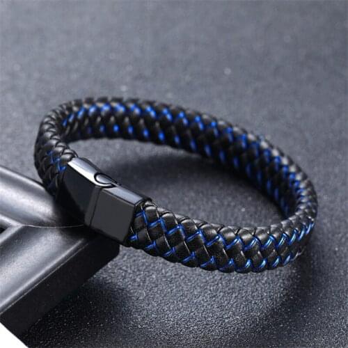 European and American fashion handmade super fiber leather bracelet bracelet customized Leather Bracelet mens leather jewelry