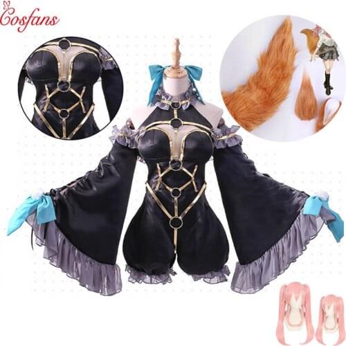 Fate EXTRA Magician Tamamo no Mae Uniform Outfit Anime Cosplay Costumes Halloween women cosplay costume and wig Tail and ears