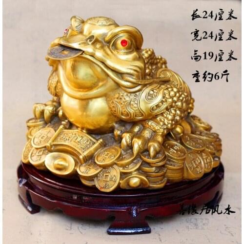 HOT SALE -2021 office home shop Talisman-Bring in wealth and treasure Money Drawing JIN CHAN FENG SHUI Brass statue