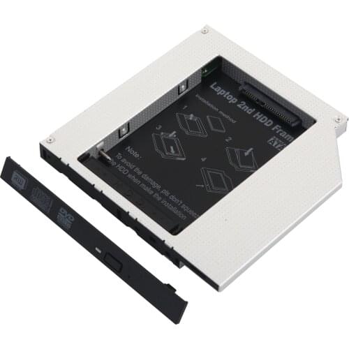 IDE to SATA 2nd HDD SSD Hard Drive Optical Caddy Frame Adapter for Toshiba L40-15G UJ-850S