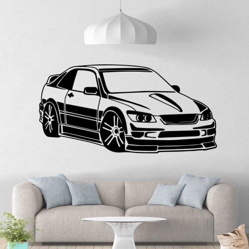 Classic Car Home Decorations Pvc Decal For Living Room Kids Room Background Wall Art Decal