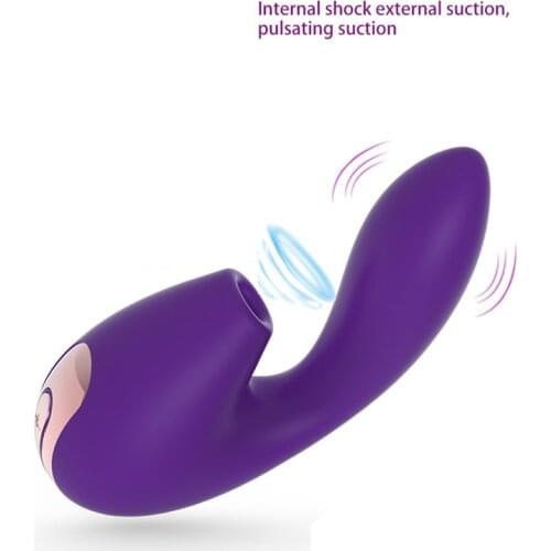 Clitoral Sucking G Spot Sex Toys for Women Dildo Vibrator with 10 Powerful Modes Clit Sucker Rechargeable Clitoris Stimulator