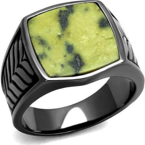 Mens Fashion 18K Black Gold Color Ring Luxury Domineering Pattern Ring Wedding Engagement Ring Party Jewelry Size 6-13