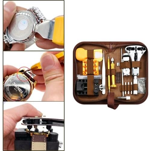 Professional Watch Repair Kit Watch Opener Spring Bar Tool Watchband Link Remover Strap Adjustment for Watchmaker Replacement