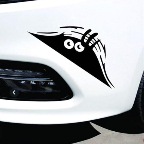 Elf Car Stickers Waterproof Self-adhesive Car decal Anti Scratch Auto Decoration Funny Peeking 3D Big Eyes Sticker Car Styling