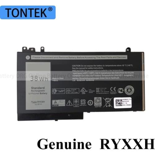 Genuine RYXXH Laptop Battery For Dell Latitude 12 5000 11 3150 3160 3550 E5250 E5450 E5550 Series 9P4D2 38Wh Original Akku
