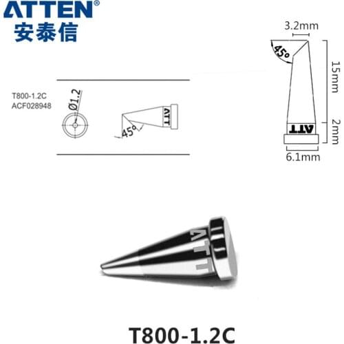 ATTEN AT90DH ST100 MS800 soldering station Welding Tip T800 Tips