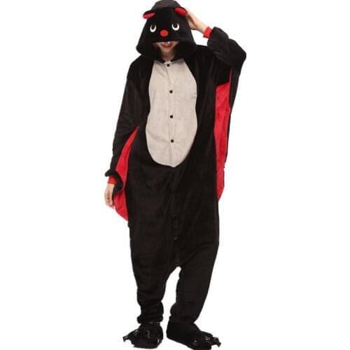 Adults Kigurumi Bat Pajamas Sets Sleepwear Pyjama Animal Suit Cosplay Women Winter Garment Cute Animal Winter Costume